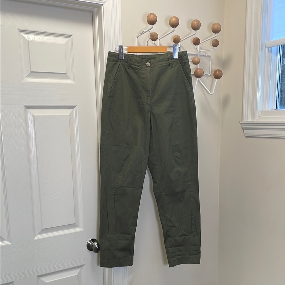 Roots - Tapered Wide Legged Outdoor Safari Pants - Green - 4